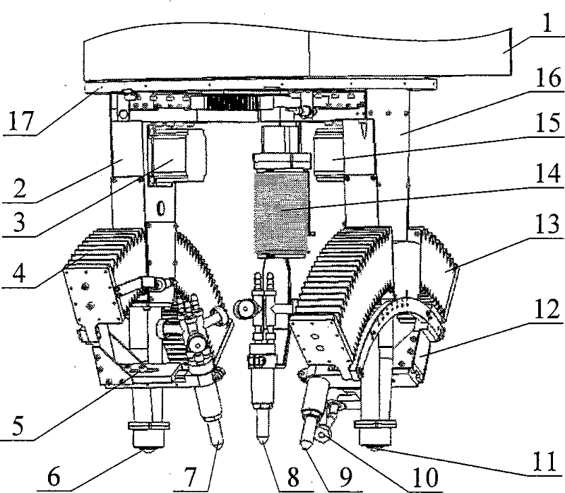 Cutting trajectory planning method and device for cutting workpiece with flame three-torch device