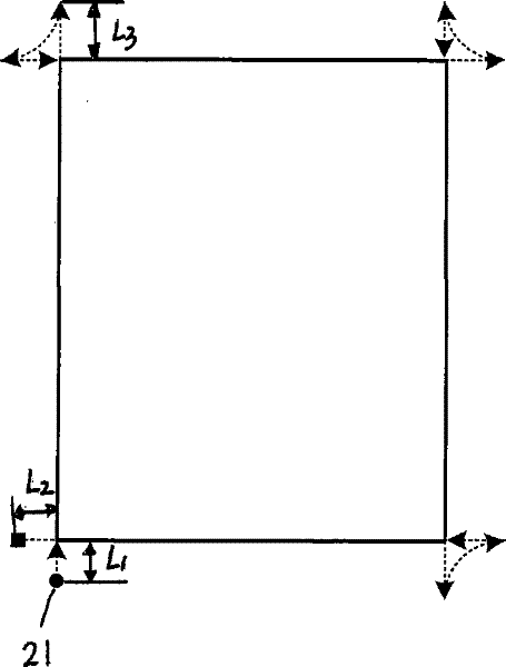 Cutting trajectory planning method and device for cutting workpiece with flame three-torch device