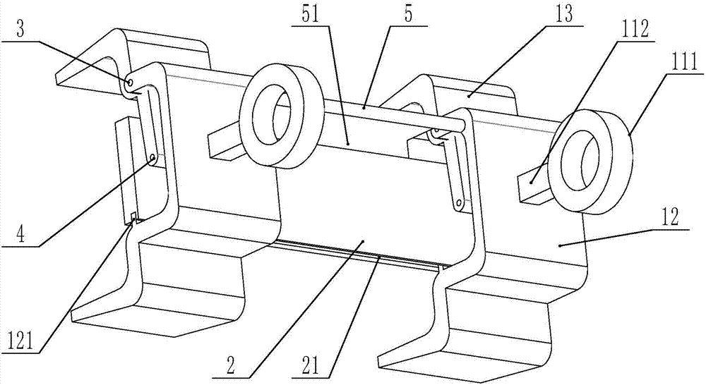 Clamp used for carrying automobile leaf spring