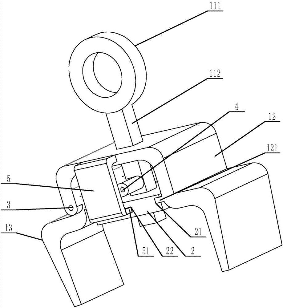 Clamp used for carrying automobile leaf spring