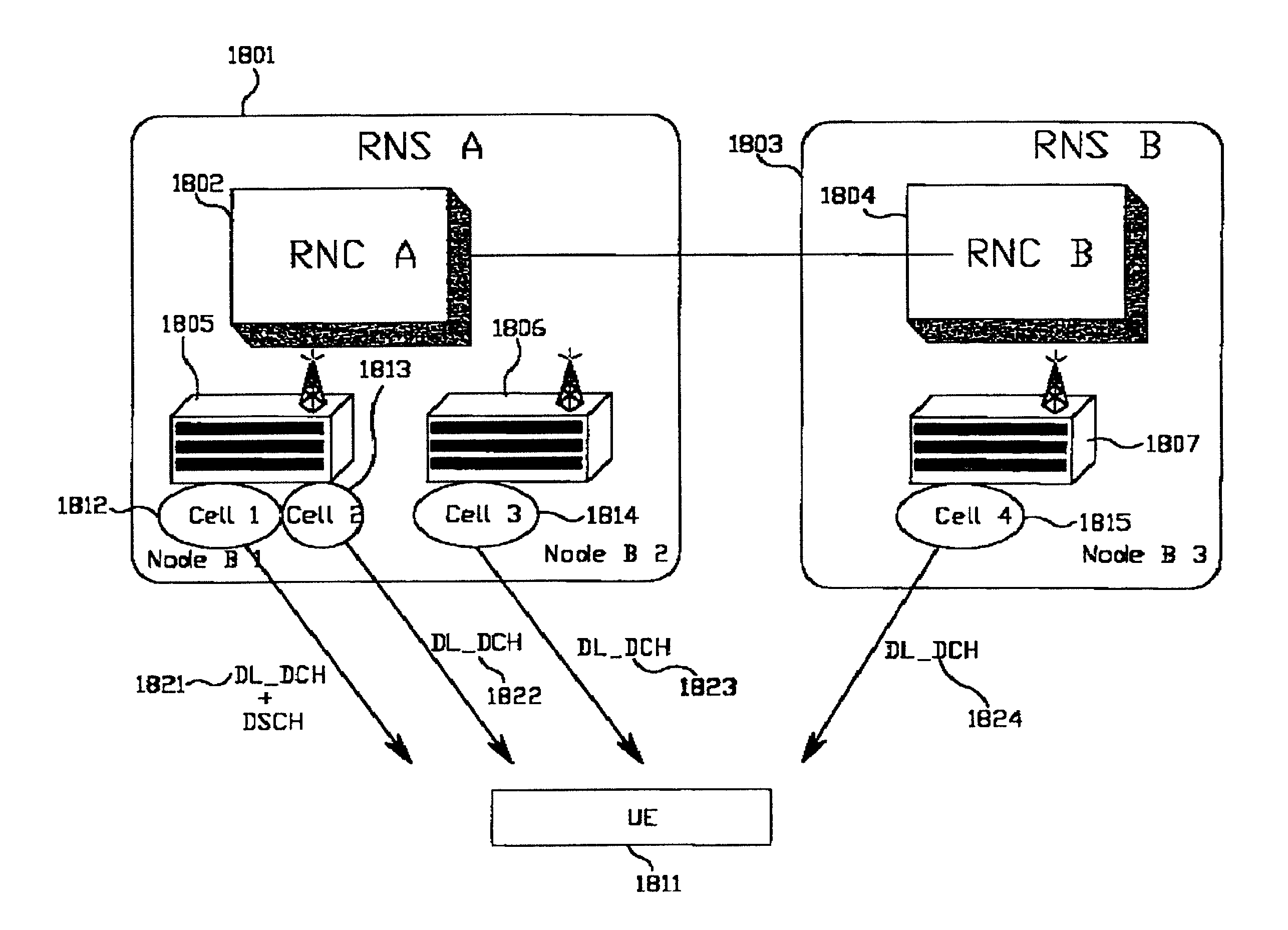 Apparatus and method for transmitting TFCI used for DSCH in a W-CDMA mobile communication system