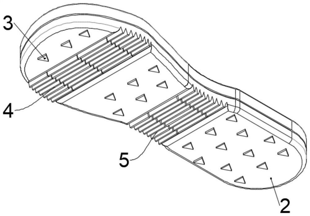 Ultralight folding-resistant sports shoe sole and preparation process thereof