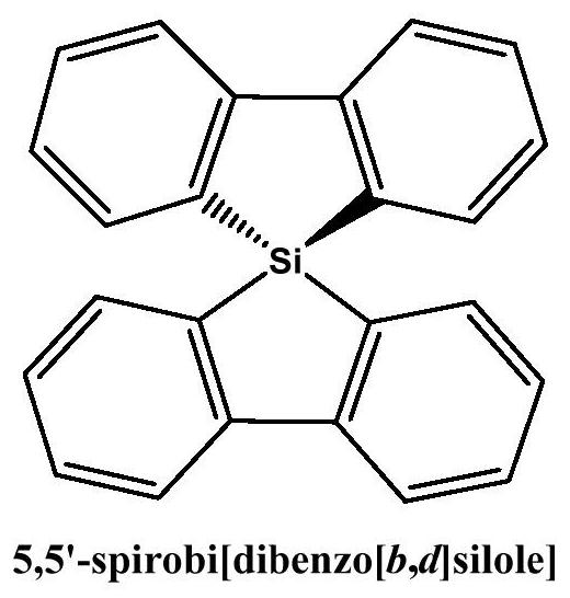 Construction method of organic phase electrochemical luminescence system of rigid spiro silole compound