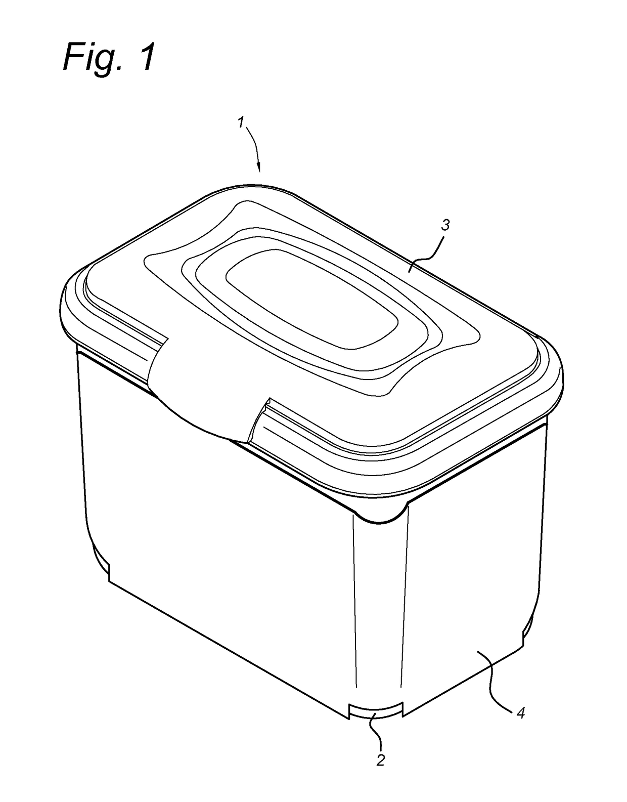 Method of manufacturing and filling a package and corresponding package