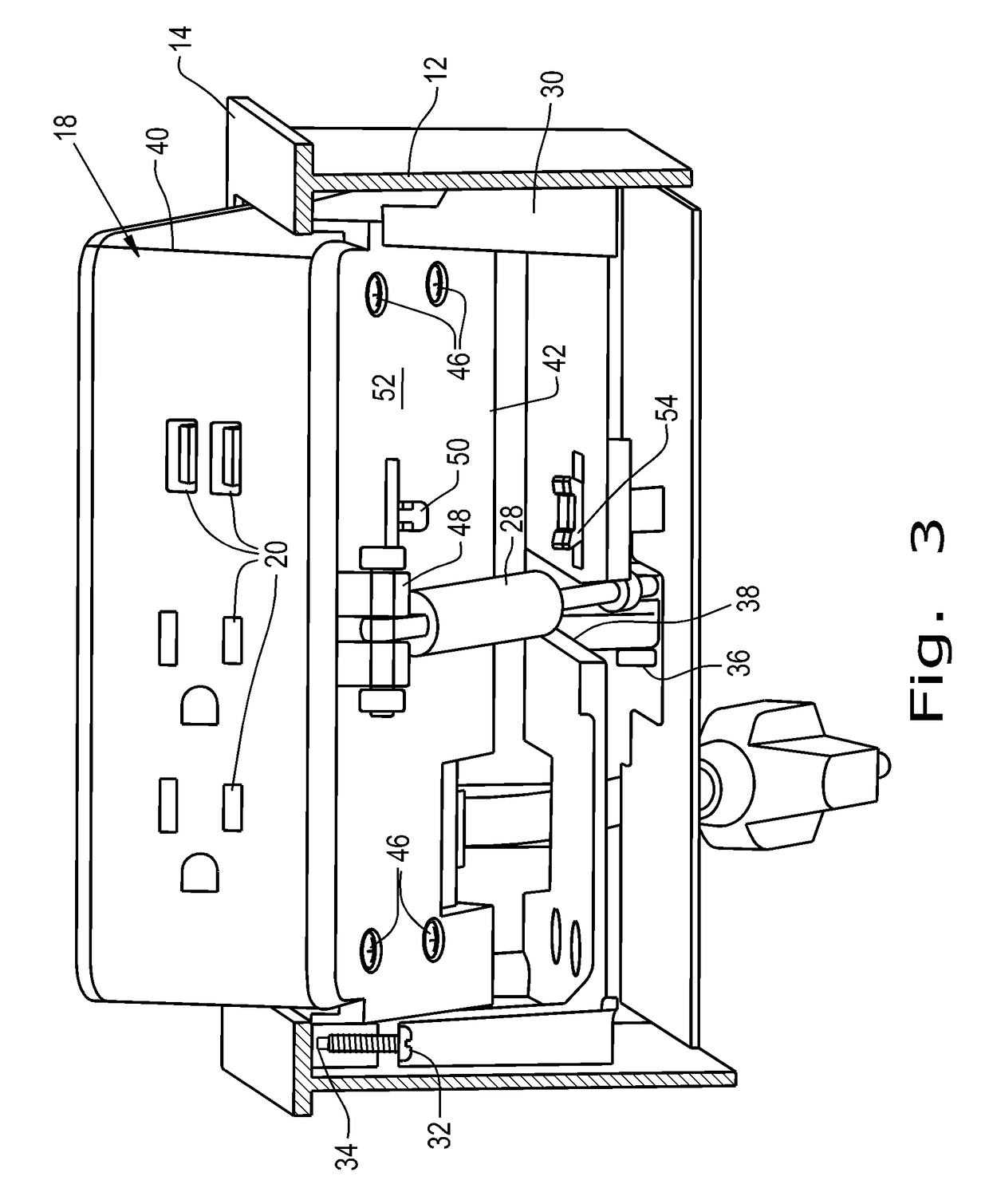 Pop-up desktop receptacle