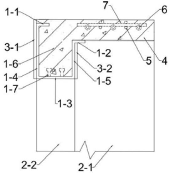 Steel-concrete composite beam and concrete filled steel tubular column joint and construction method