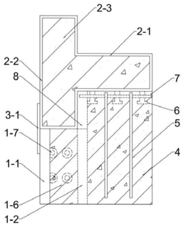 Steel-concrete composite beam and concrete filled steel tubular column joint and construction method