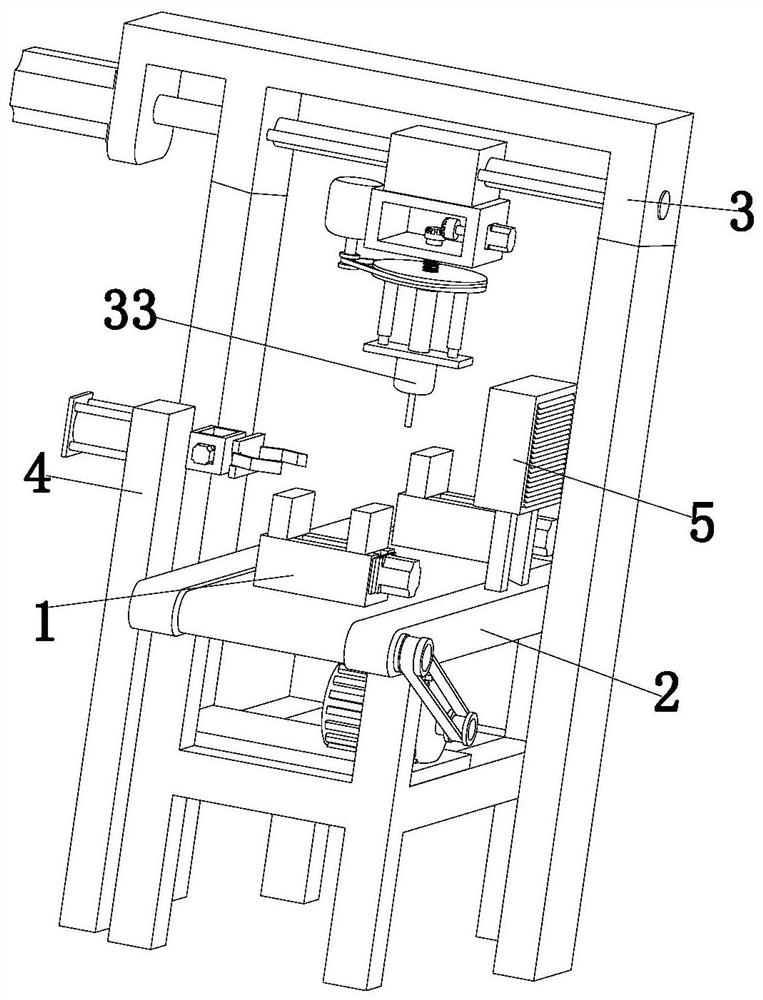 A grinding device for relay skeleton processing
