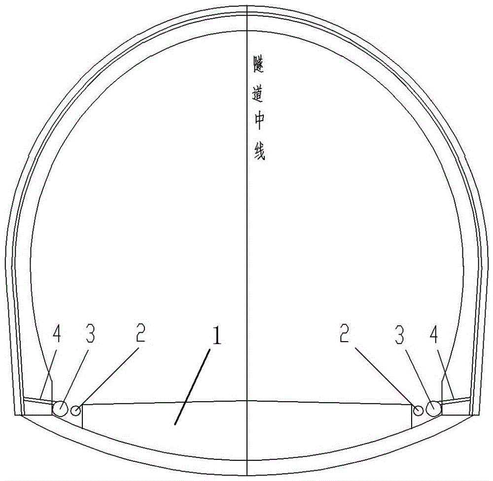 In-tunnel prefabricated cable tube and prefabricated water drainage pipe structure