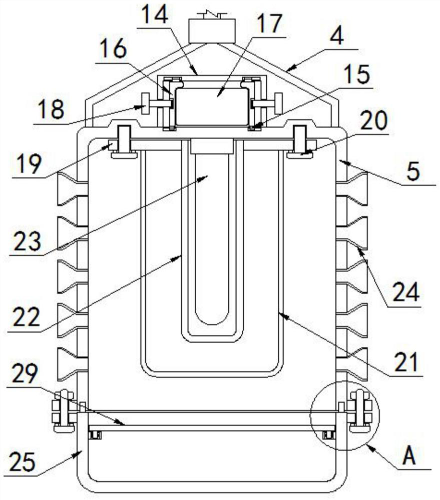 Light trapping-based pest and disease damage elimination and treatment device for ecological tea garden