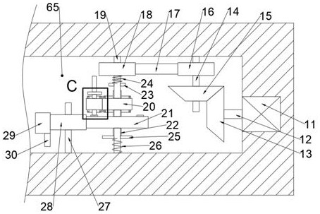 A device for automatically painting patterns on walls