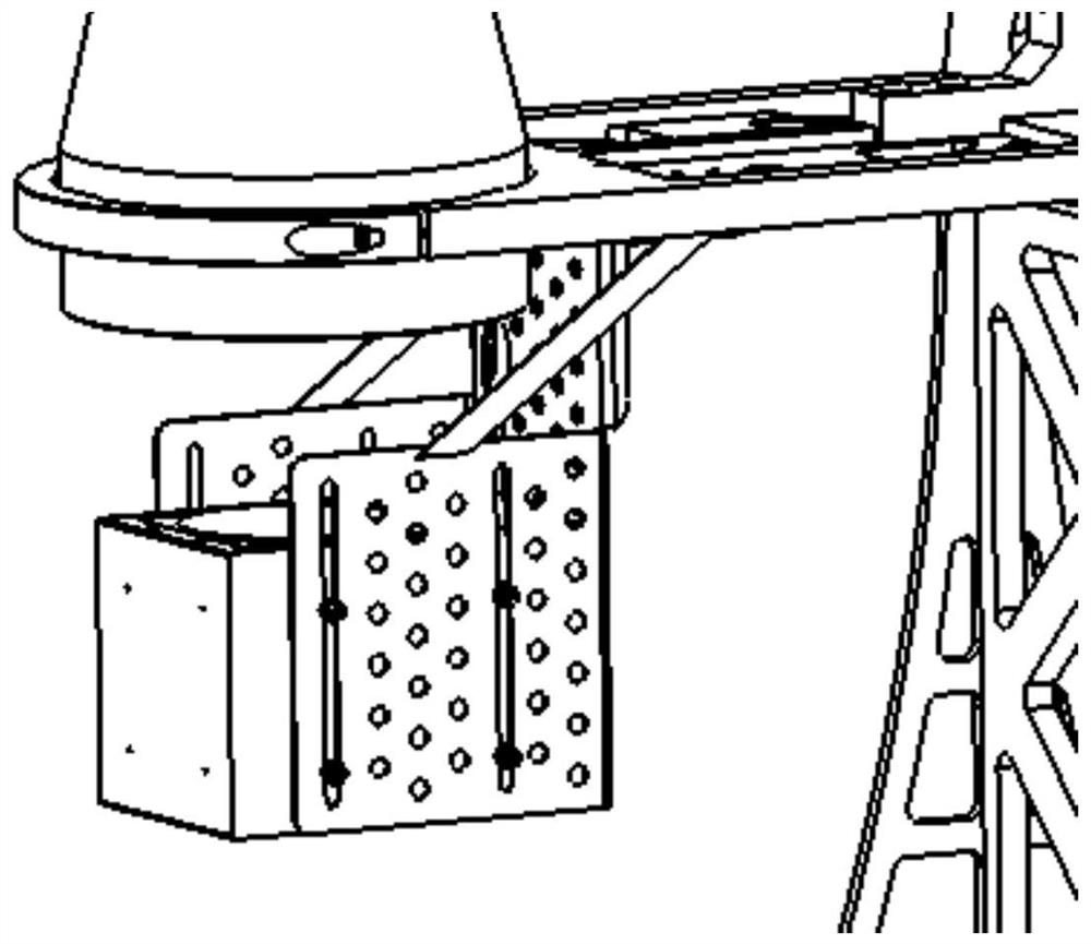 Movable large-mass imaging system fixing device