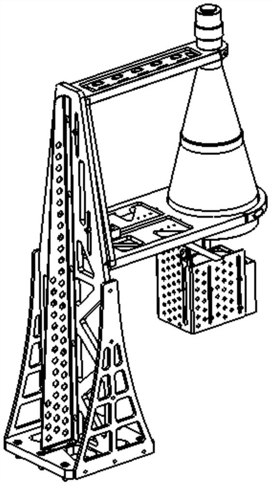 Movable large-mass imaging system fixing device