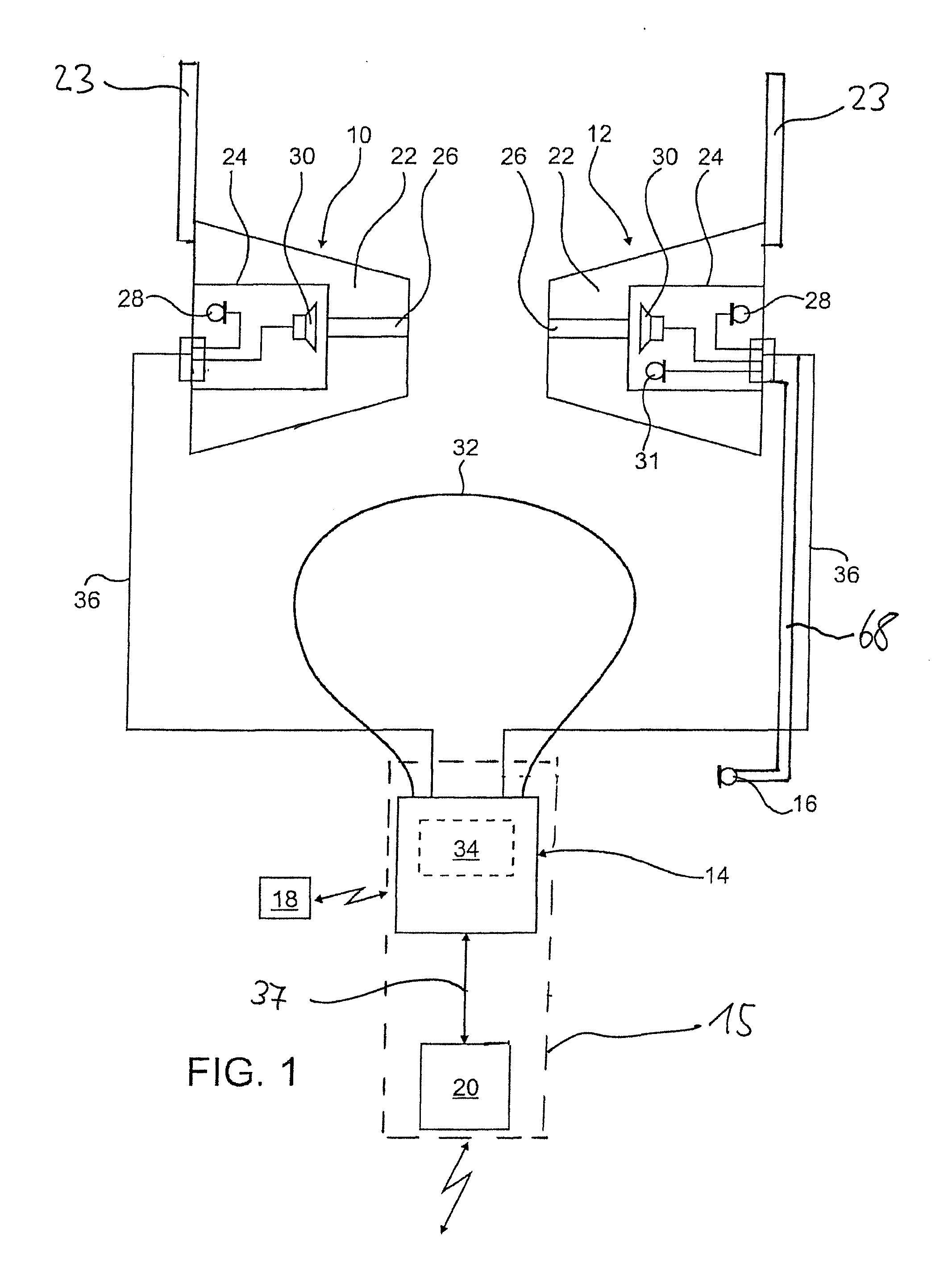 Hearing system comprising an earpiece