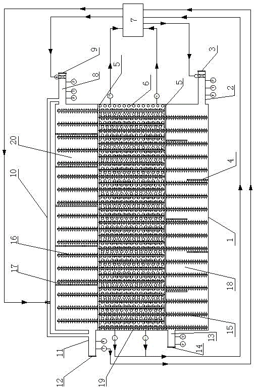 An intelligent mobile heat storage heat supply device for flue gas heating