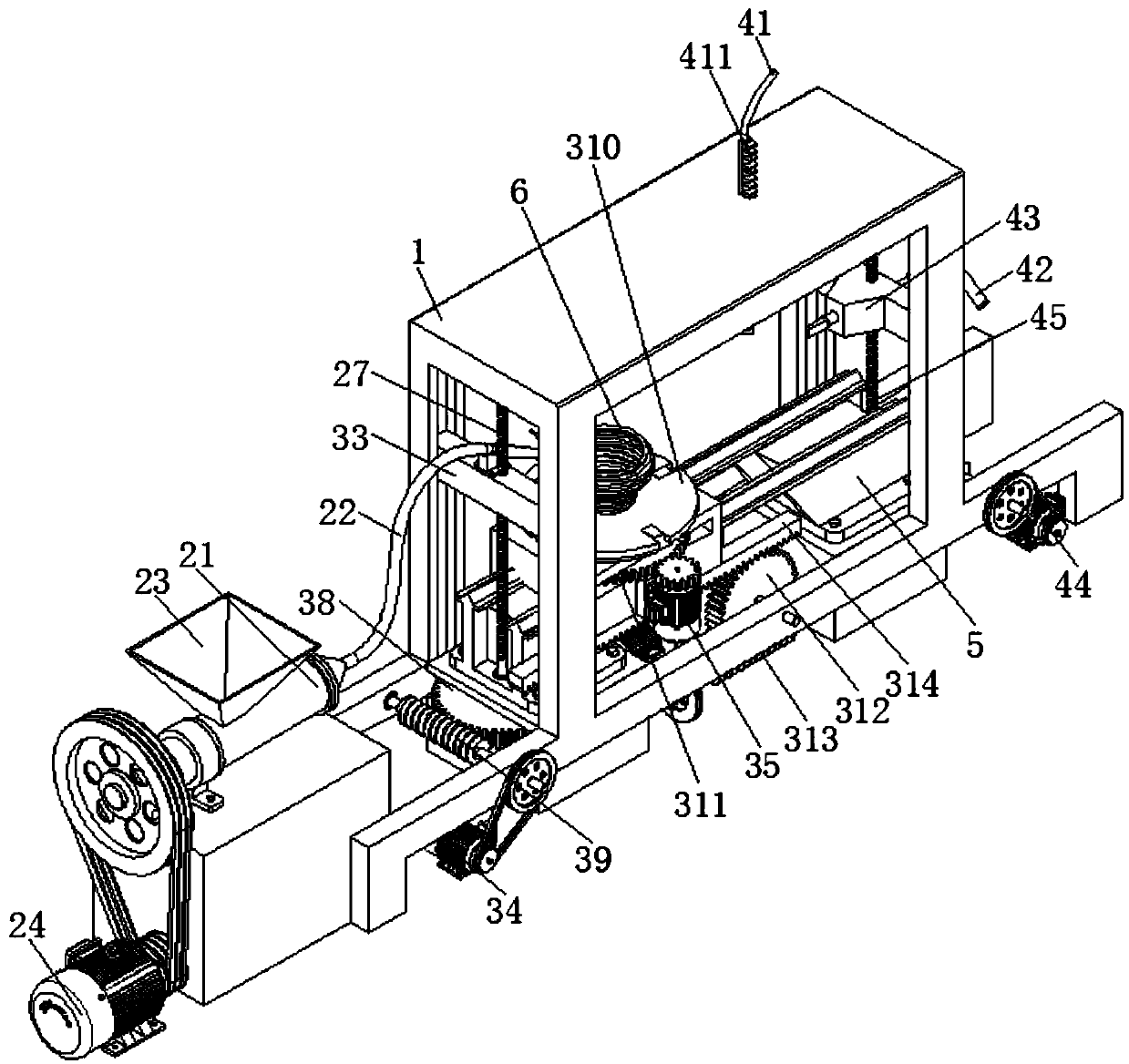 Fully-automatic ceramic green body processing technology and device