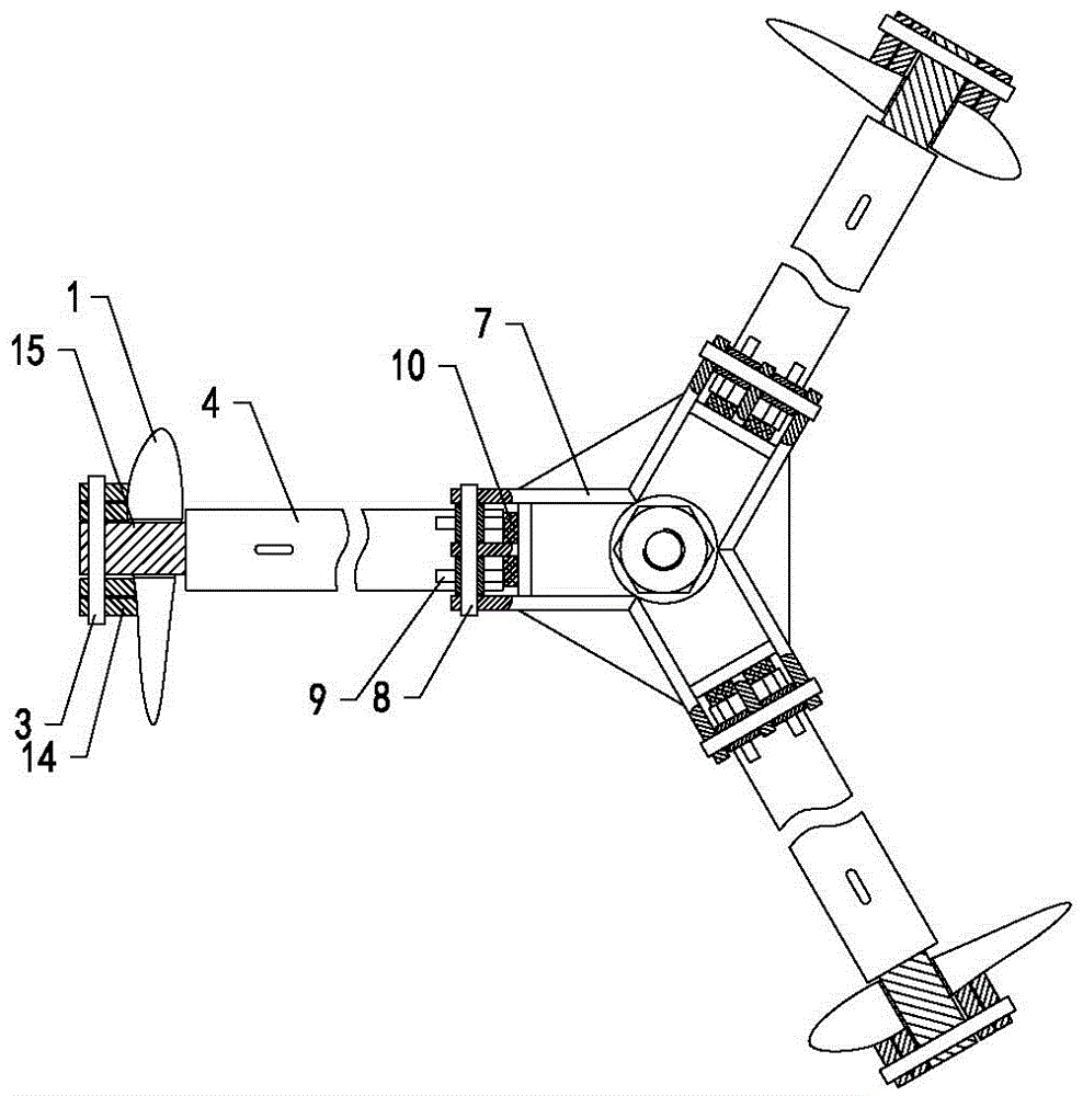 A vertical-axis wind power generator set with spread wings and double swing blades