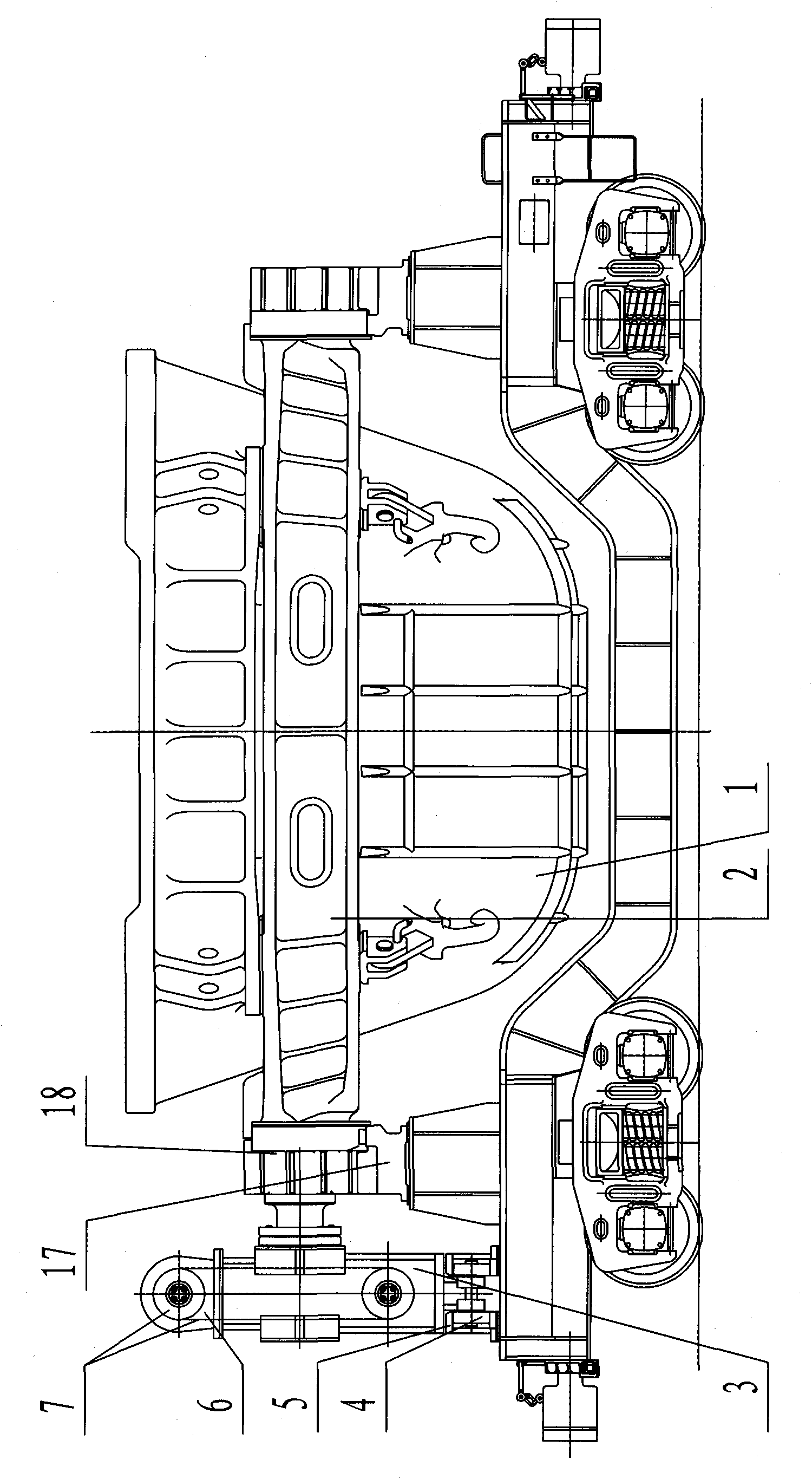 Motor-driven tipping device of slag pot car and working procedure thereof