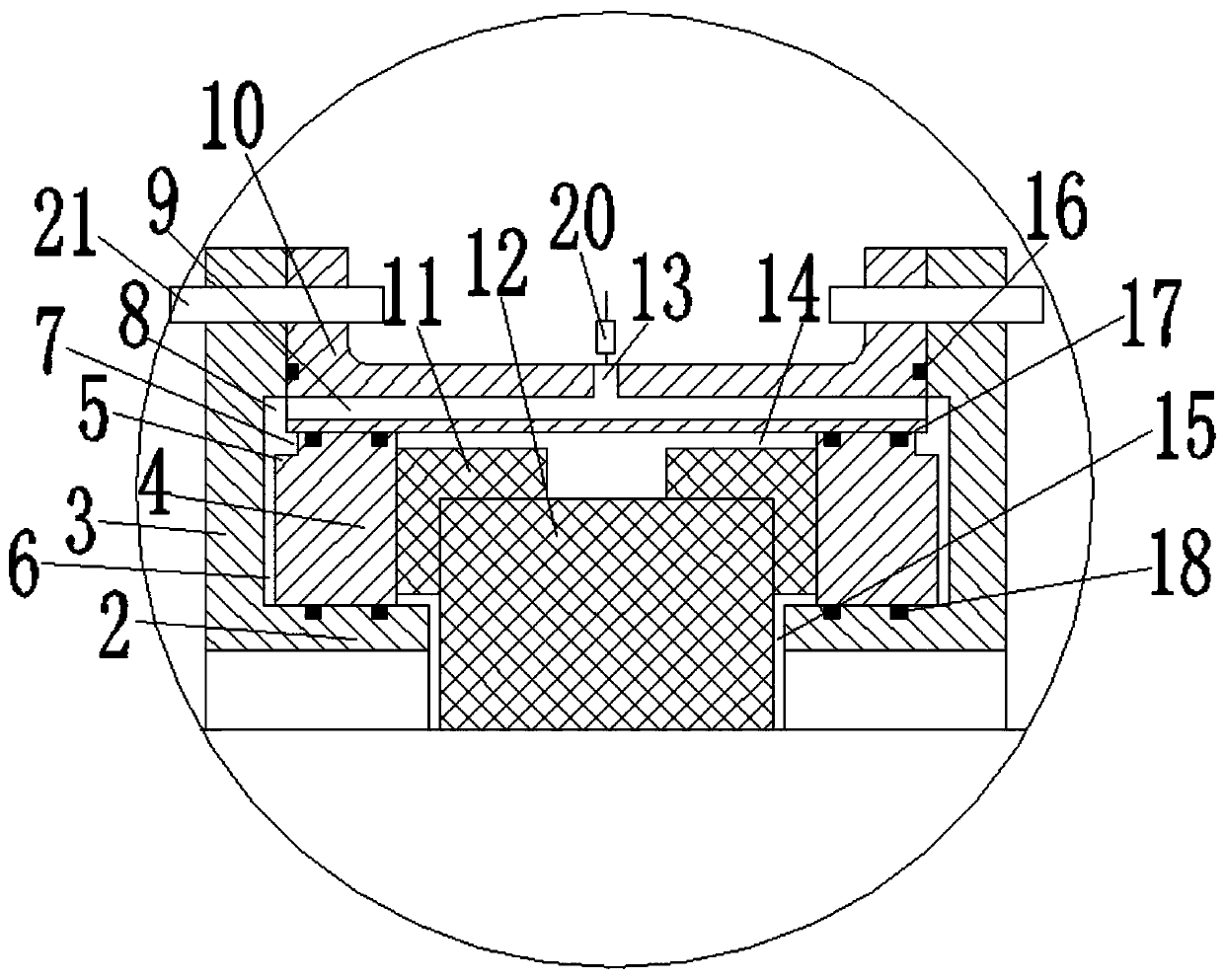 An adjustable pressure double-sided compression sealing device