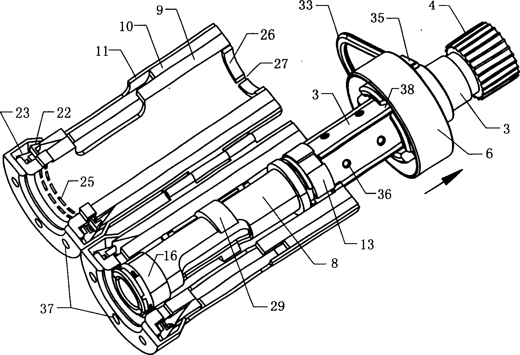 Round tube type external binding apparatus