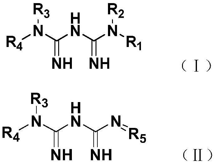 Biguanide derivatives for preventing and treating infarction diseases and their application