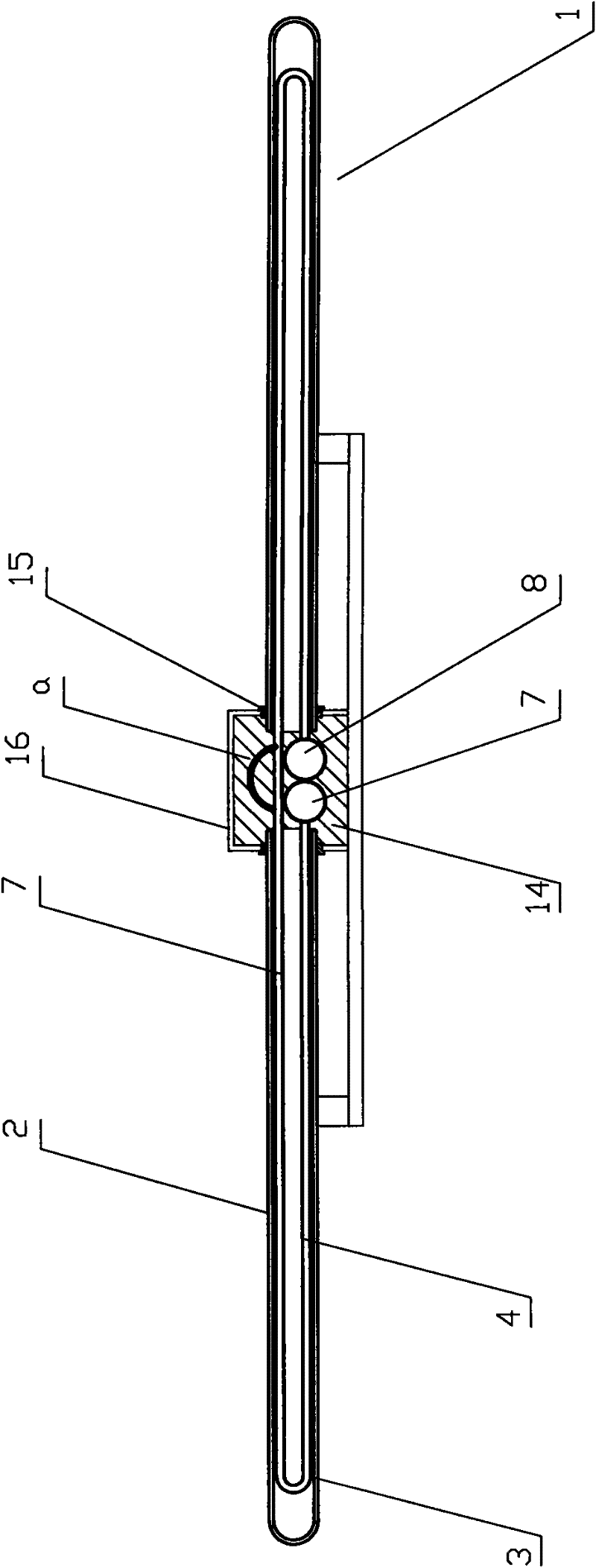 Heat collecting system with double-row solar vacuum tube matrix