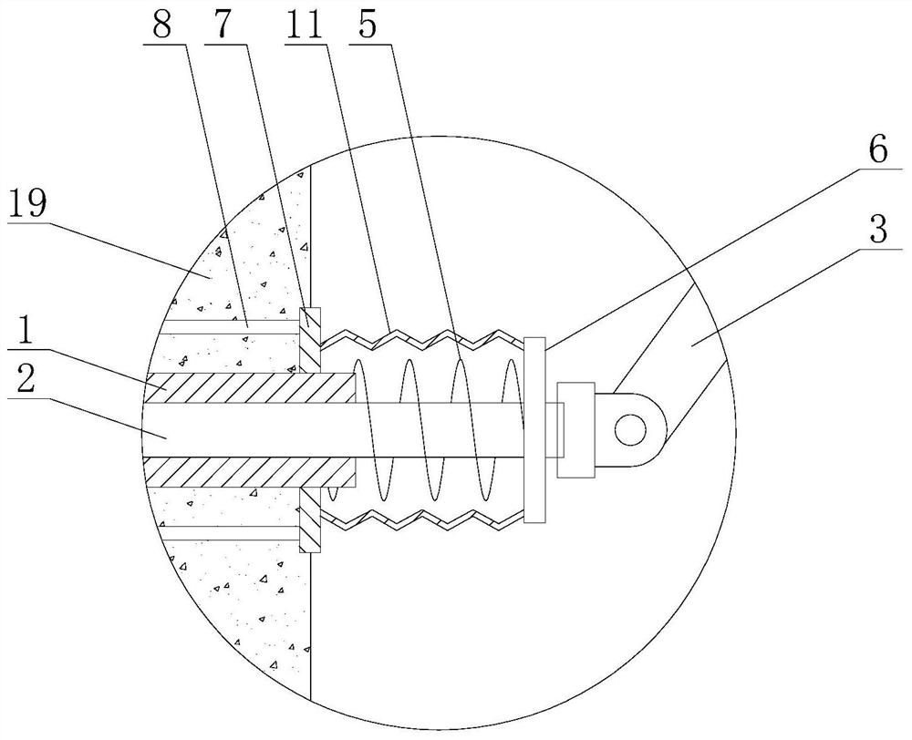 A lateral energy dissipation and shock absorption device suitable for bridge structure and installation method thereof