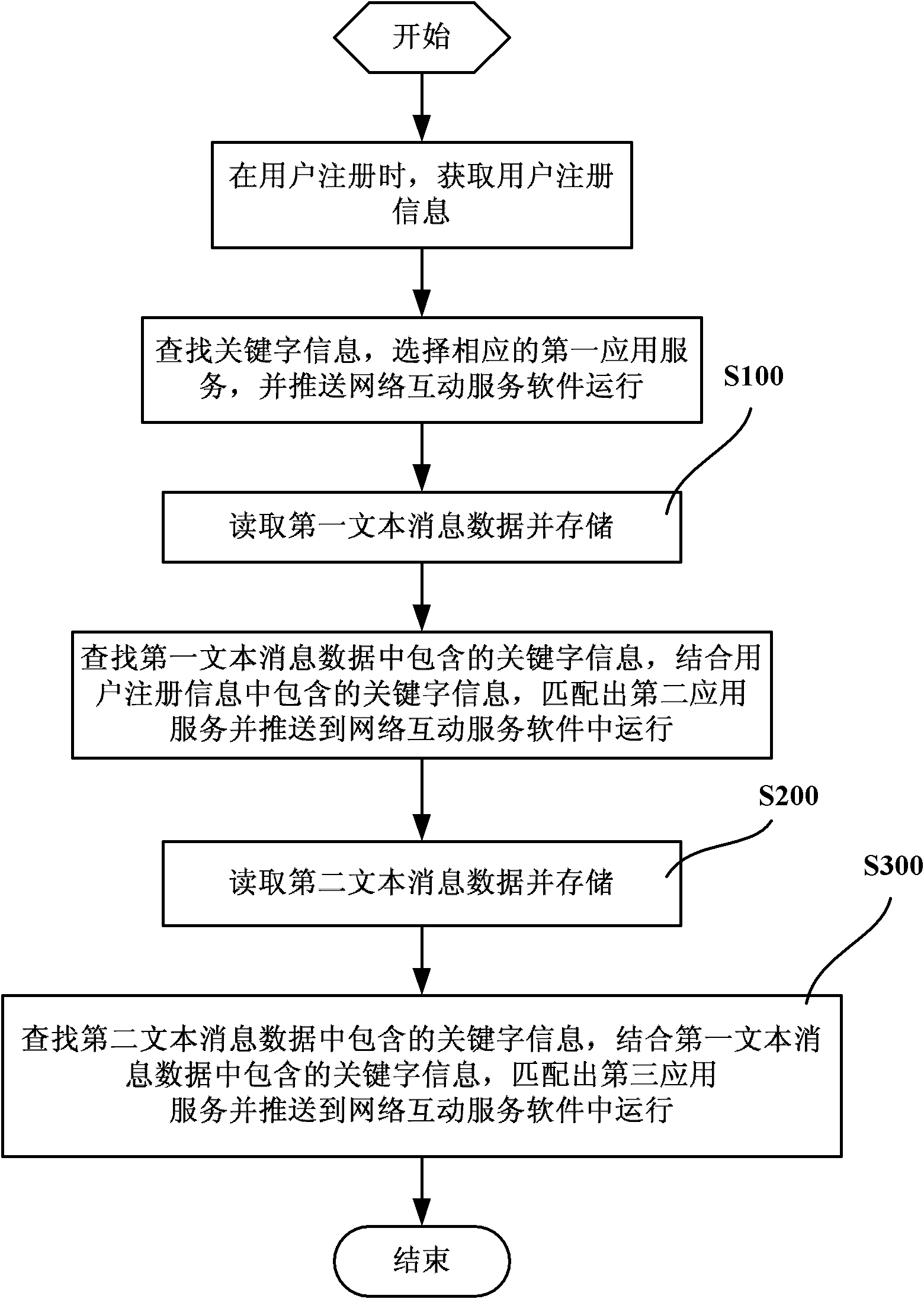 Network service push system and method thereof