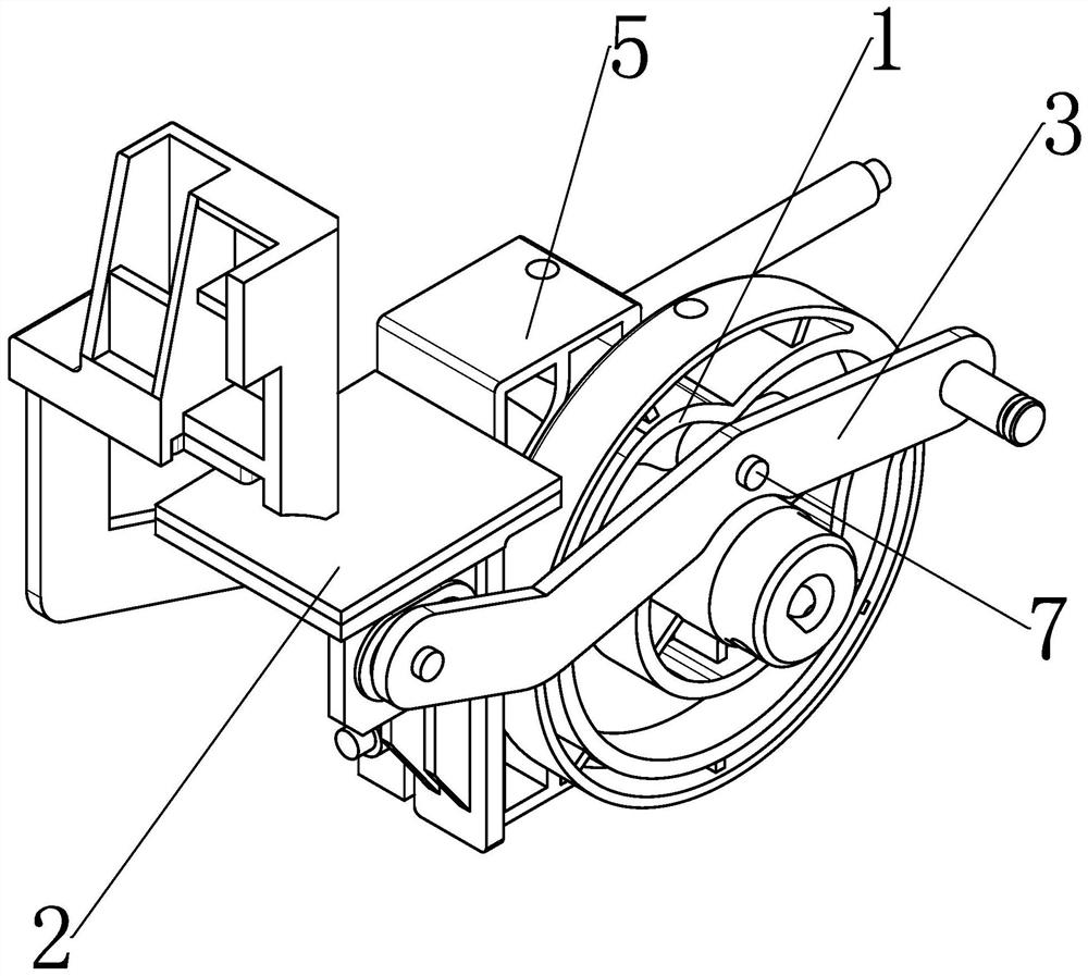 An integrated curve wheel mechanism for the head of a mahjong machine