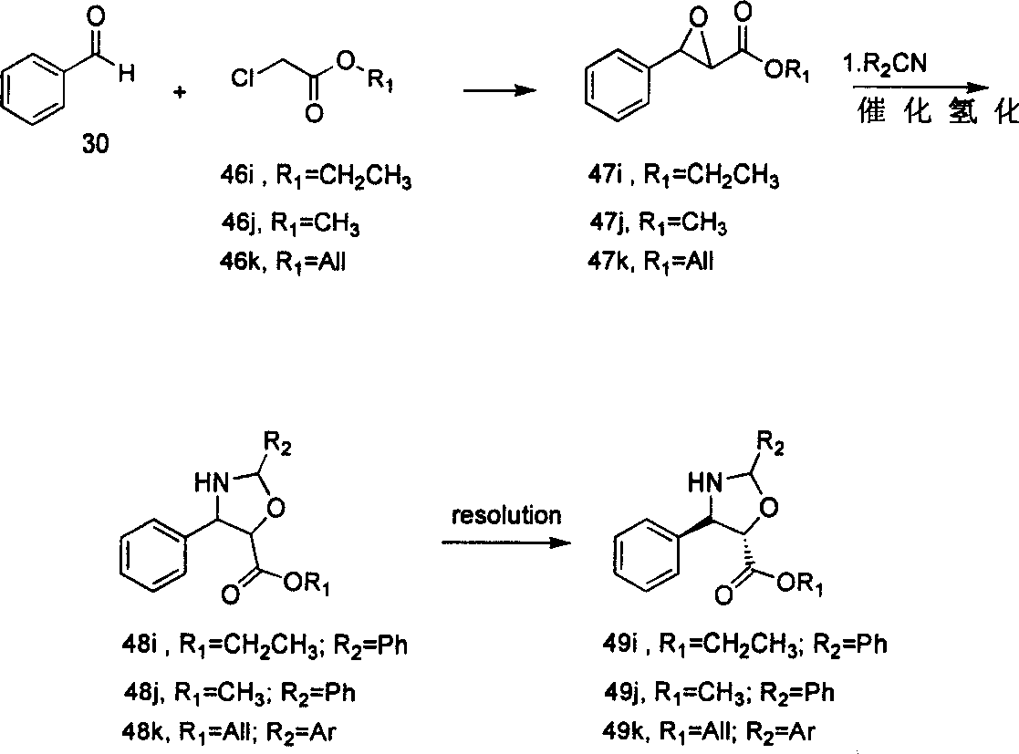 Process of synthesizing taxol and docetaxel