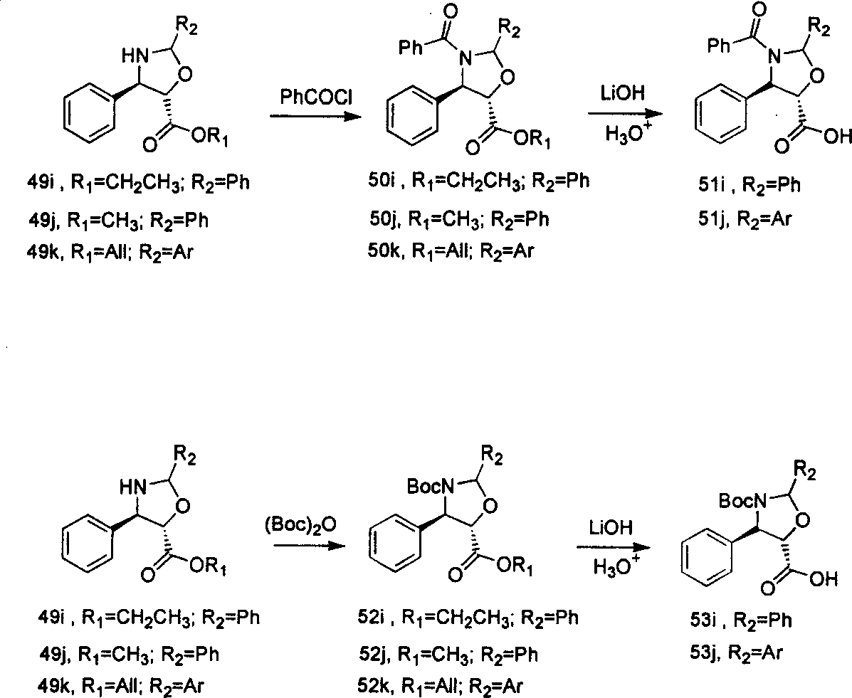 Process of synthesizing taxol and docetaxel