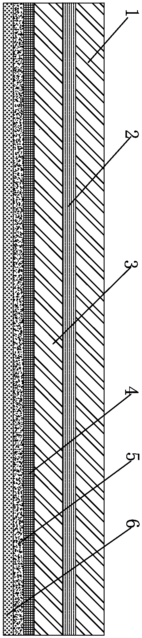 Cold-resistant polymer waterproof composite metal plate and preparation method thereof