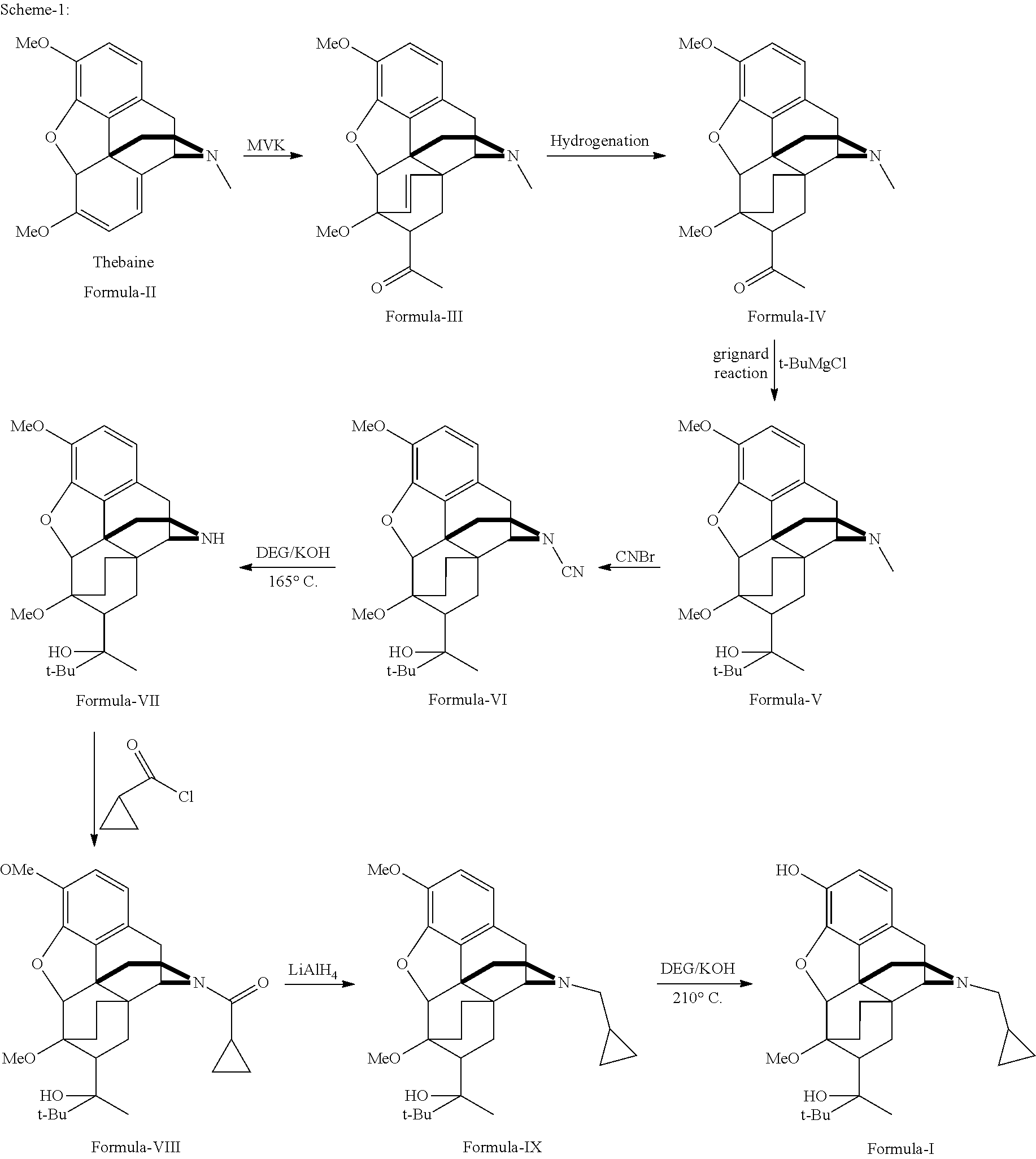 Industrial process for the preparation of buprenorphine and its intermediates