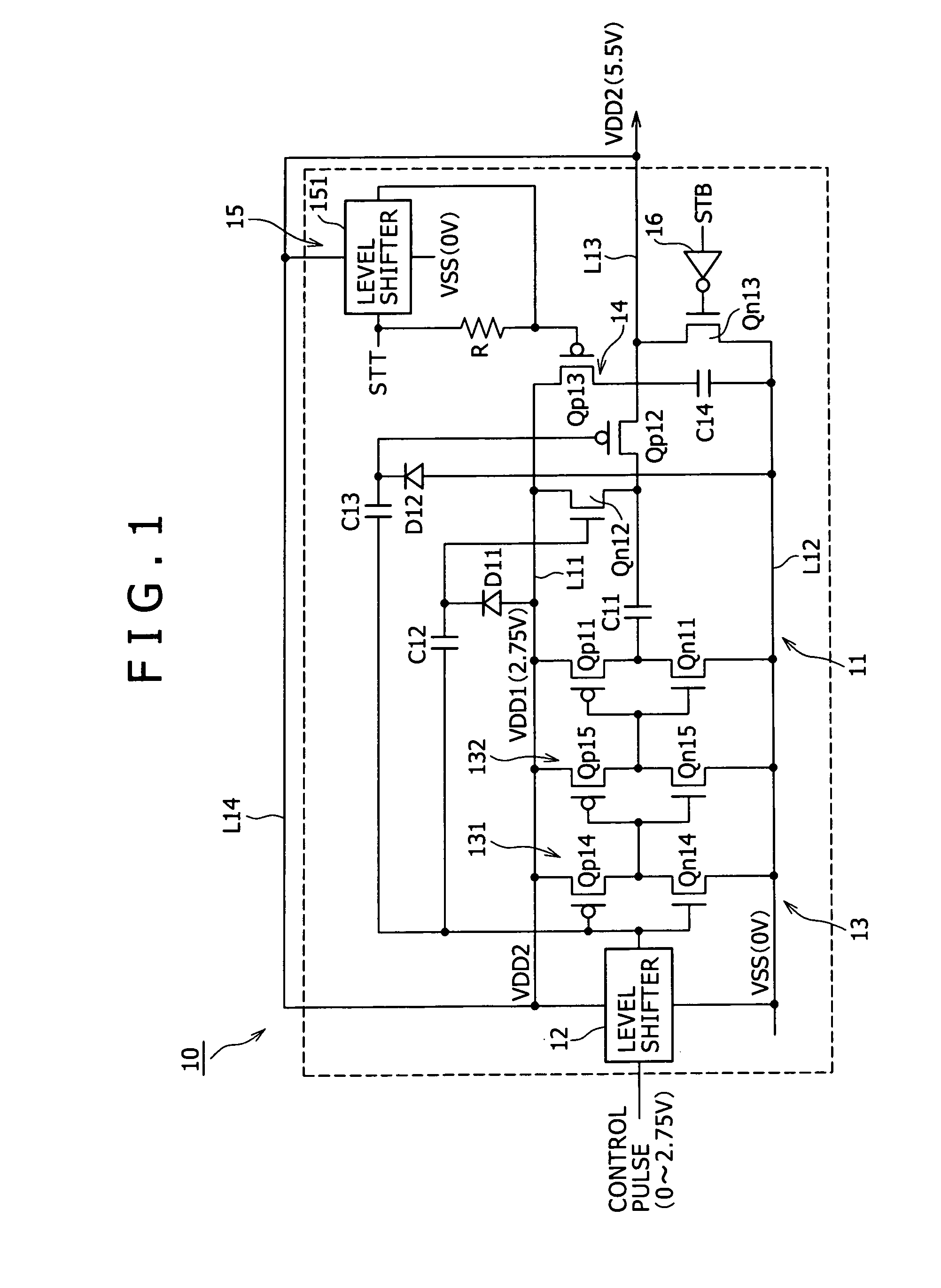 Power supply voltage converting circuit, method for controlling the same, display device, and mobile terminal