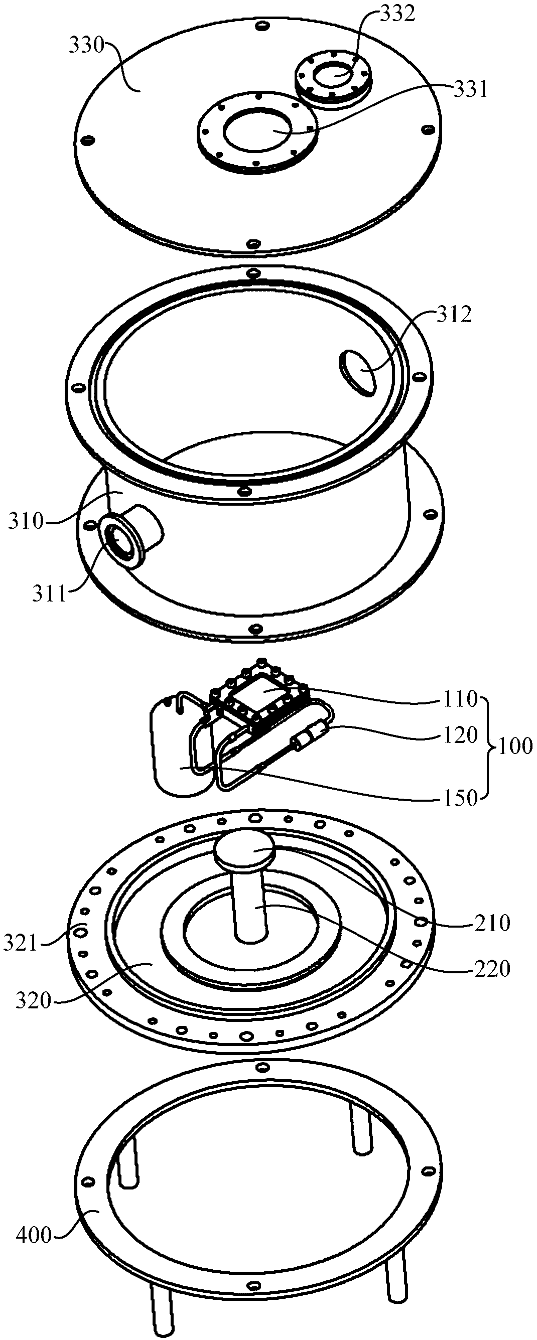 Visual experimental device for low-temperature fluid condensation and flow