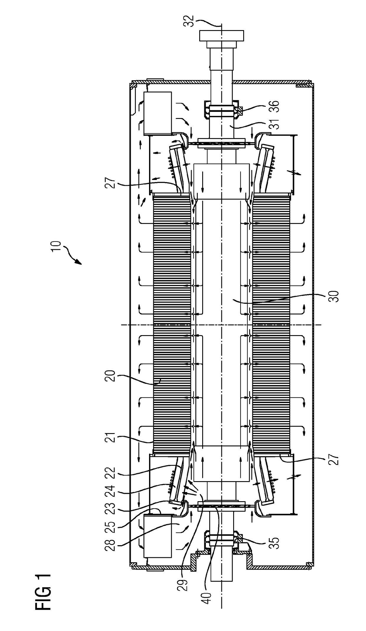 Generator for a power plant