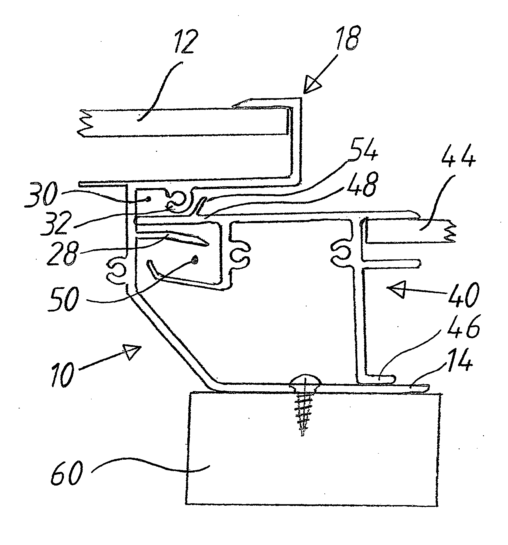 Fastening system for a plate-shaped structural element