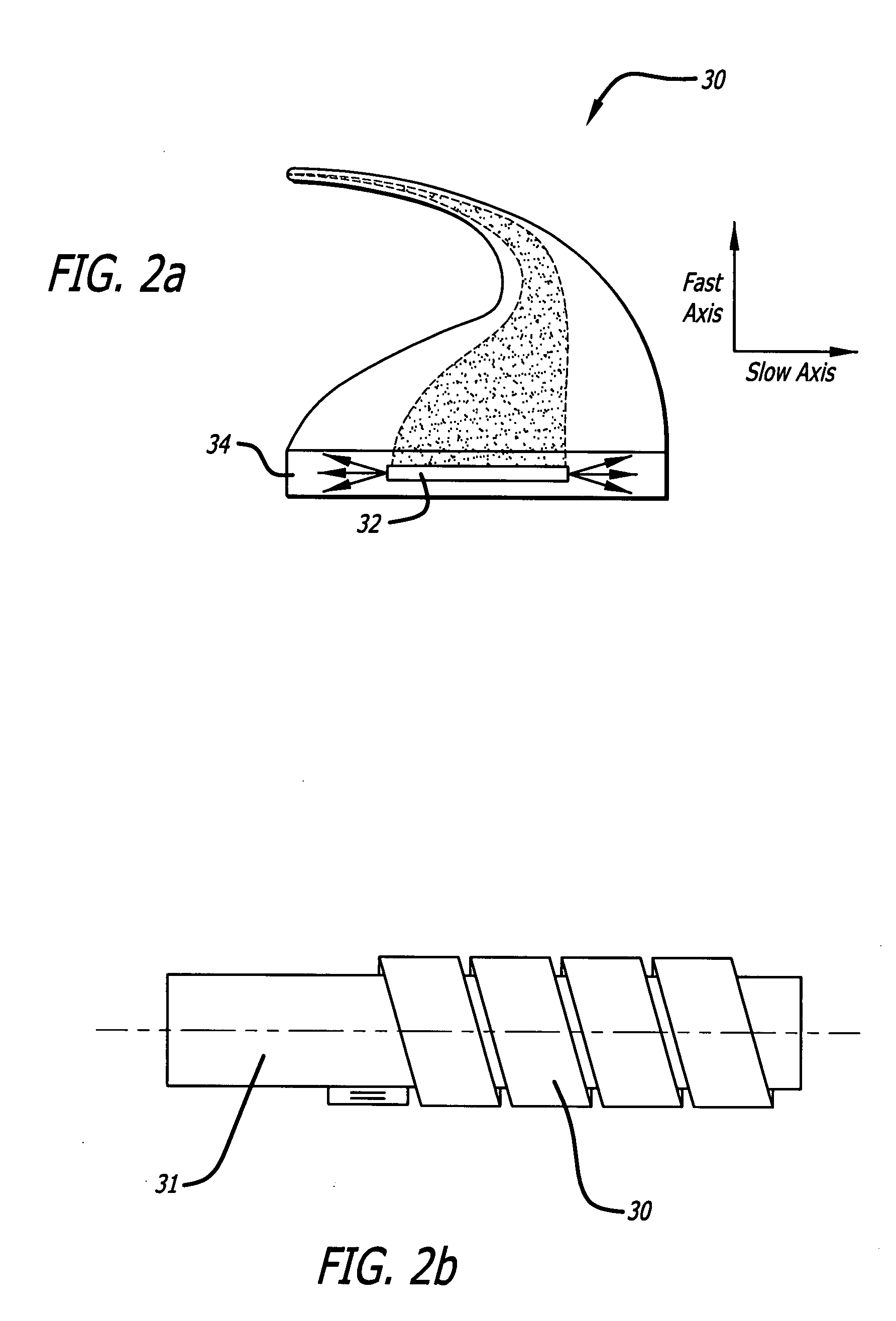 Method and apparatus for generation and amplification of light in a semi-guiding high aspect ratio core fiber