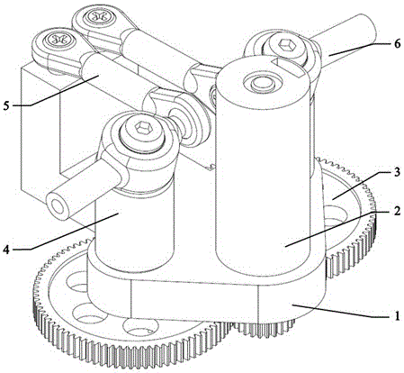 A three-dimensional fluttering flapping wing drive mechanism