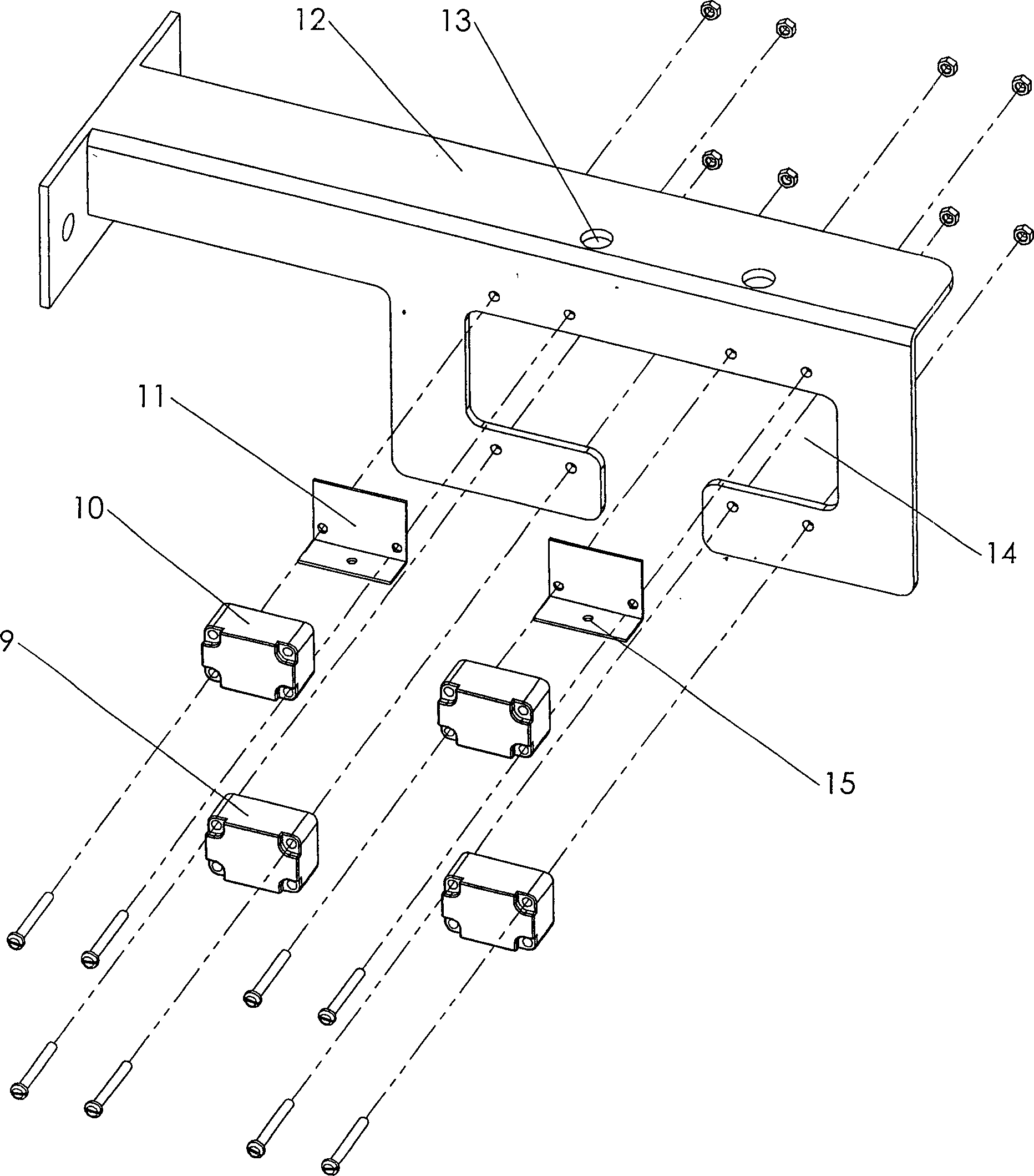 Deviation correcting device of railless moving type goods shelf