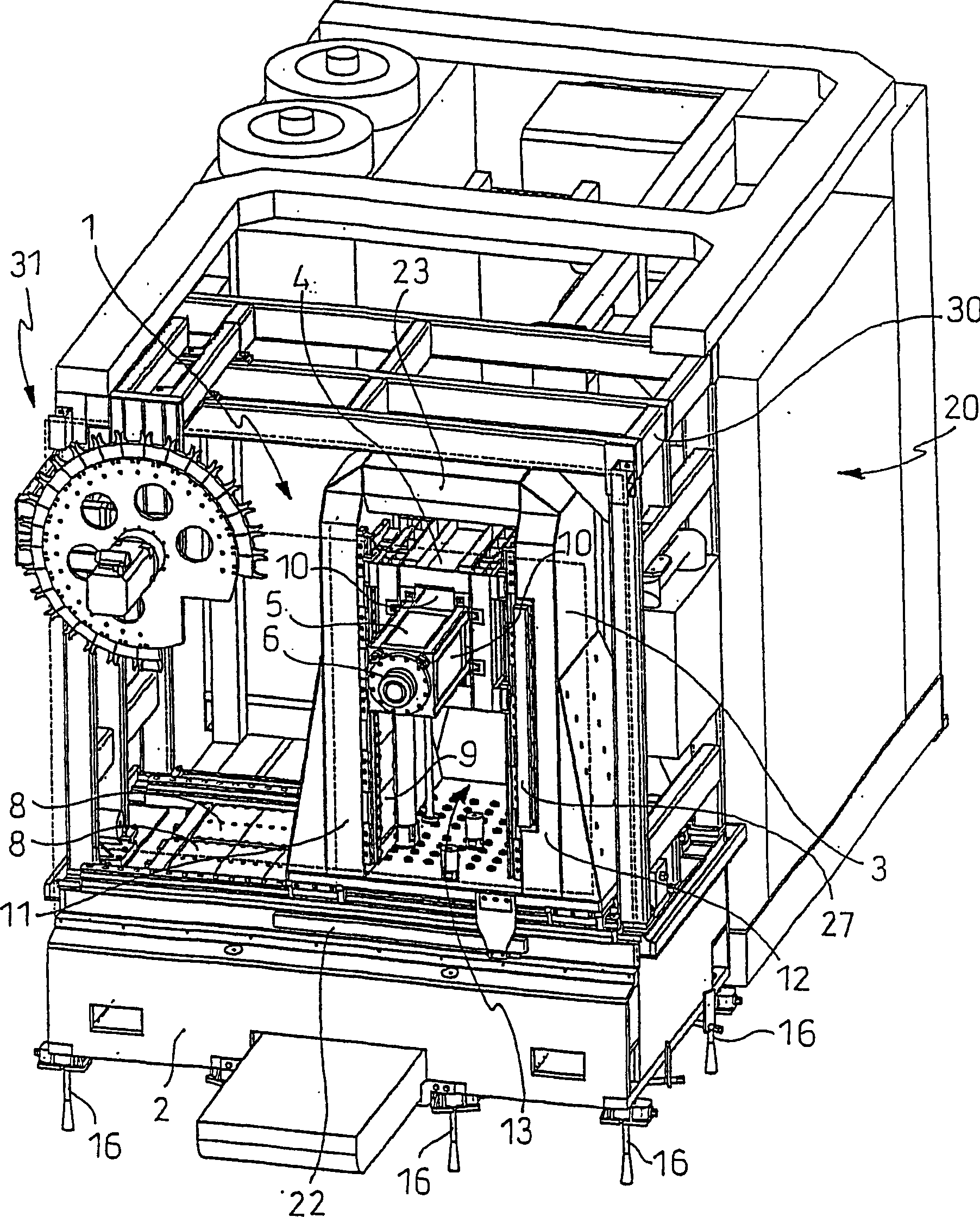 Multi-axial electric machinery process equipment