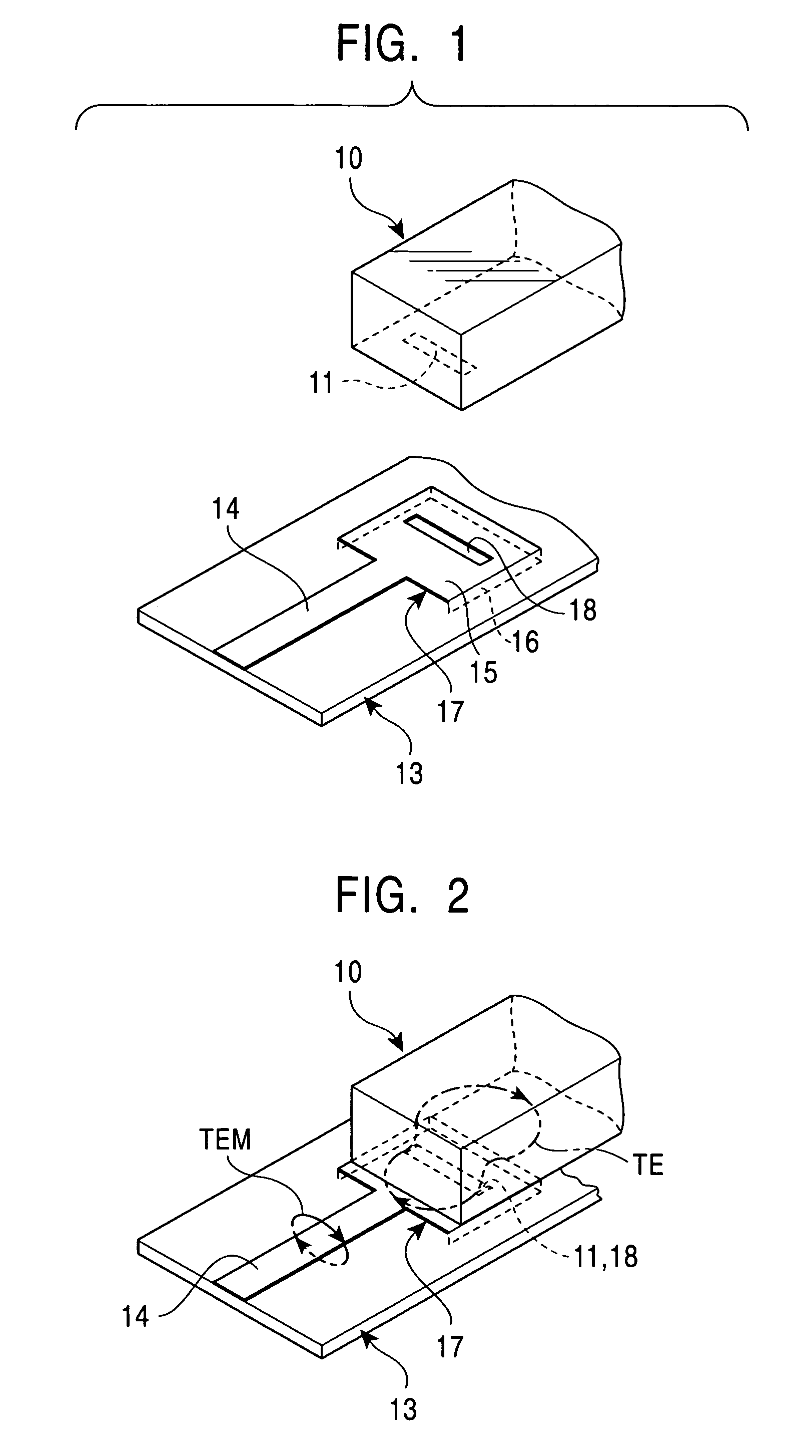 Input/output coupling structure for dielectric waveguide resonator