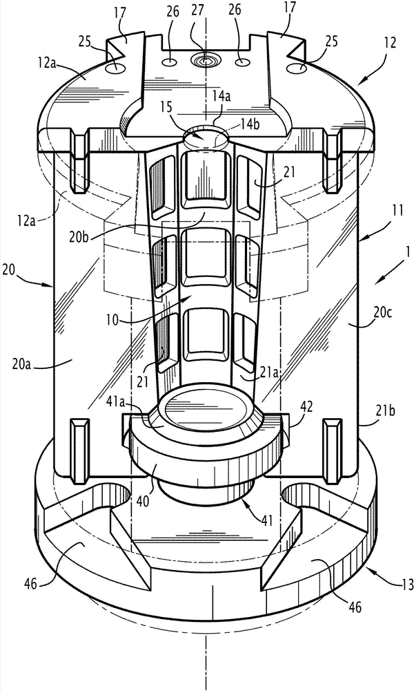 Finishing mould for forming a glass article, such as a glass vial