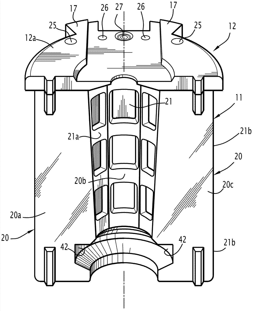 Finishing mould for forming a glass article, such as a glass vial