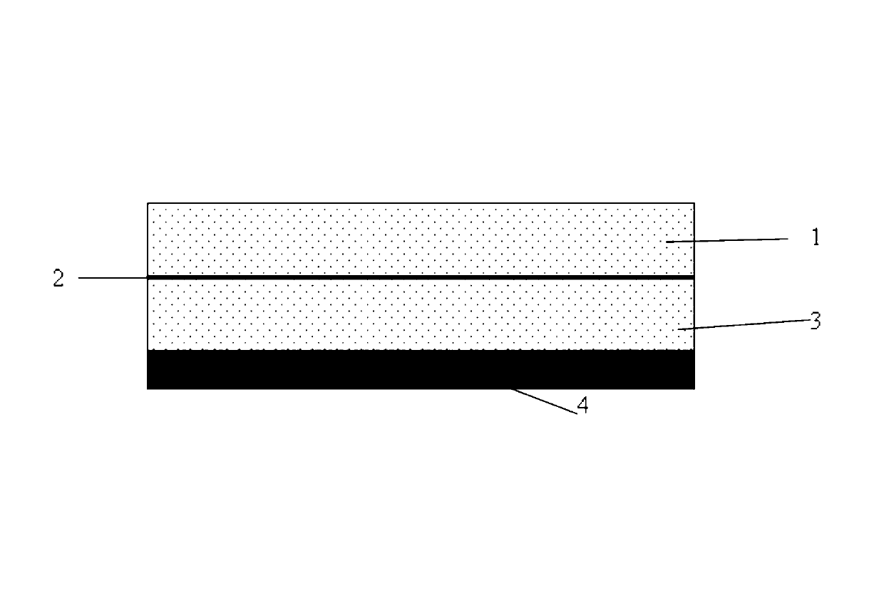 Wave-absorbing material for assorted fibre reinforced resin base sandwich structure and preparation method thereof