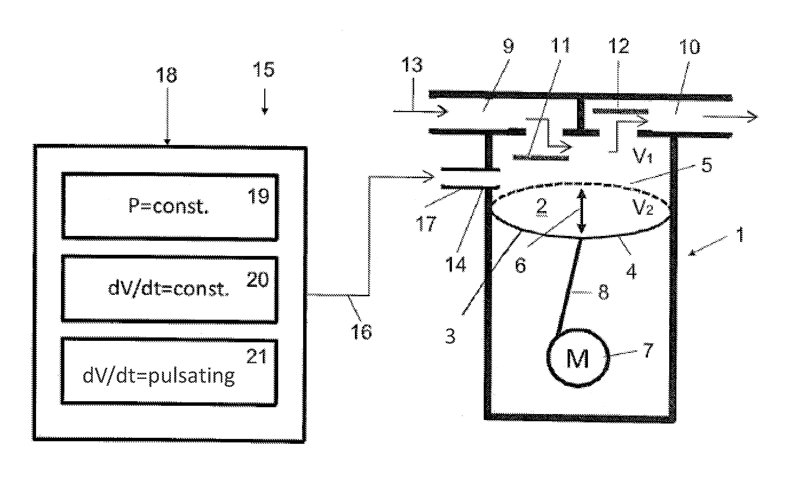 Diaphragm pump and method for delivering fine-grain powder with the aid of a diaphragm pump