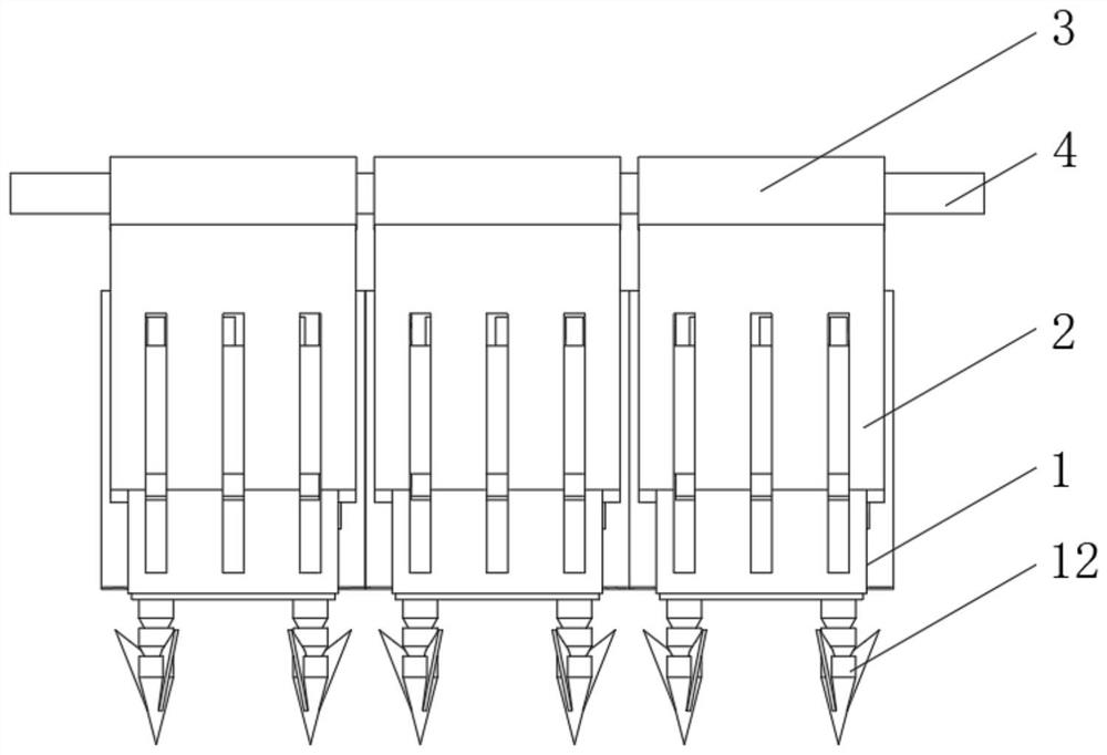 A protective baffle guardrail for embankment protection and self-adaptive absorption of stress power generation