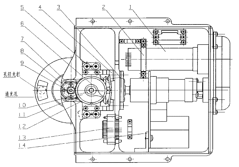 Aerial photograph central type shutter mechanism