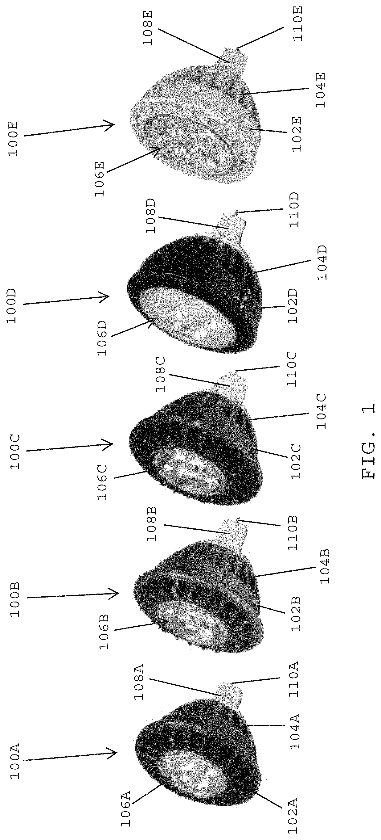 Landscape lighting systems having LED lamps that enable installers to rapidly identify lumen levels and beam spreads