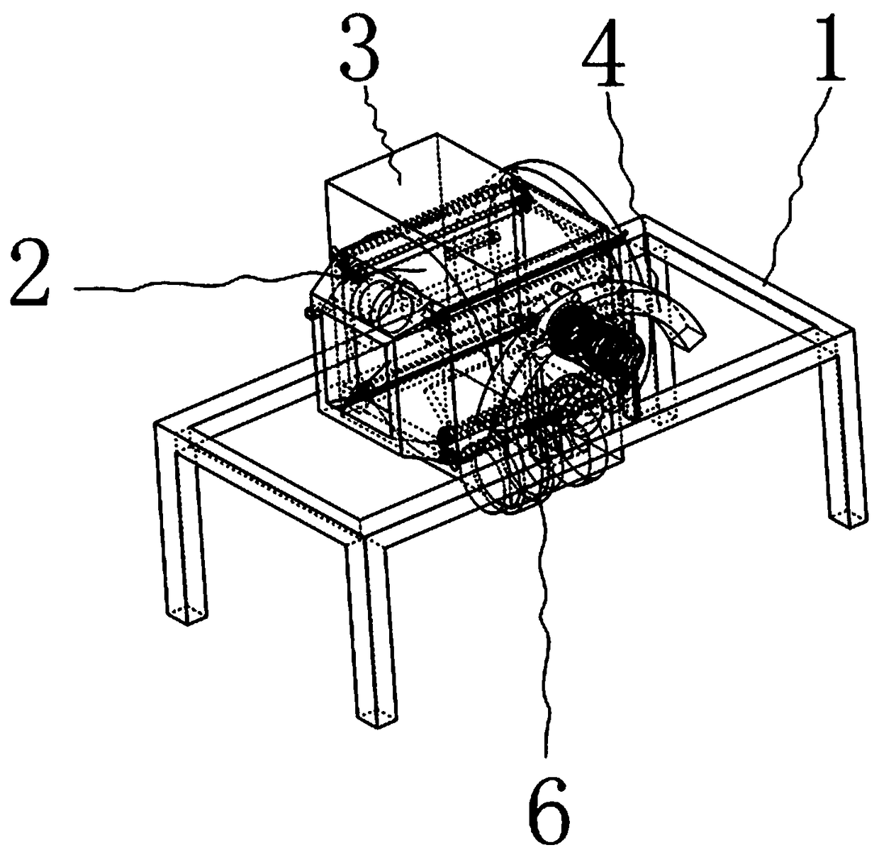 Square agitator used in constructional engineering